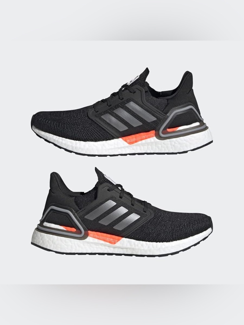 Adidas UltraBoost 20 Primeblue Black Orange Camo - Men's Size 9.5